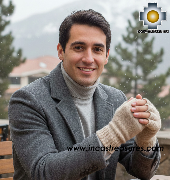 Baby Alpaca Fingerless Gloves